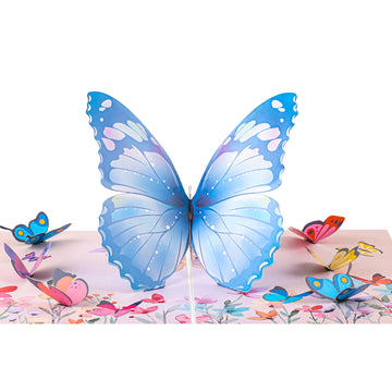 Butterflies Wild Flower Pop-Up Card